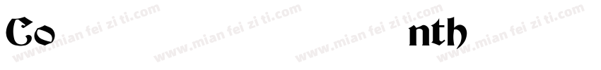Conthey 1 Medium Con 1字体转换